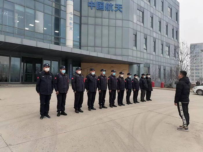 春节期间七兵堂安保队员依然坚守在工作岗位上